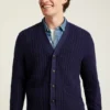 Cardigan in cotone a maglia larga