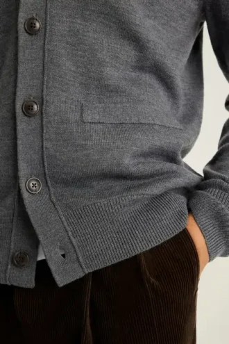 Cardigan in lana merino lavabile