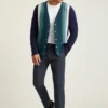Cardigan retrò in cotone e cashmere