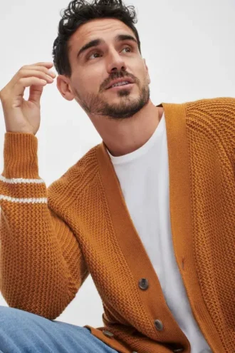 Cardigan testurizzato