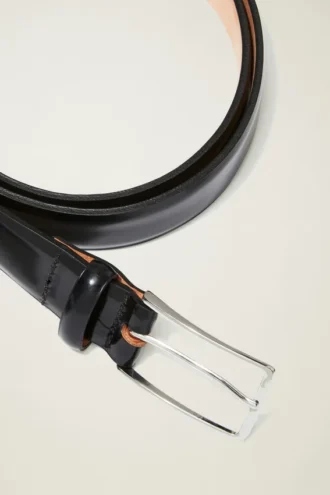 Cintura da uomo in pelle lucida di alta qualità