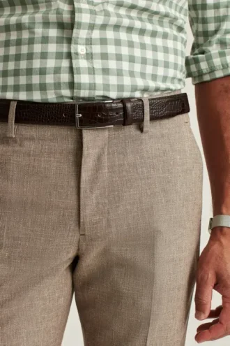 Cintura in pelle goffrata