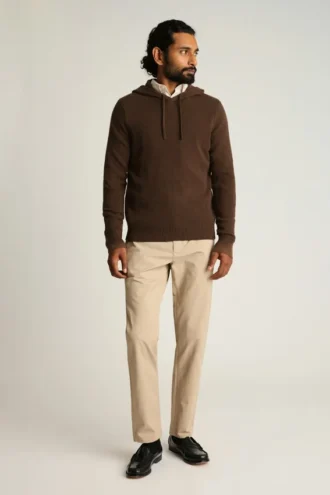 Felpa con cappuccio in cashmere italiano