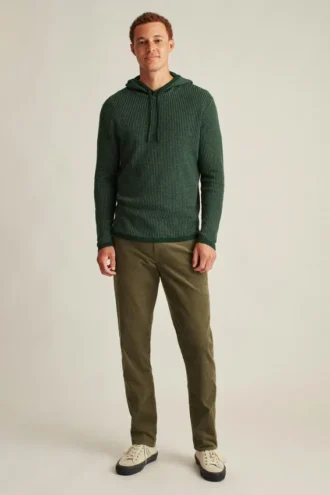 Felpa con cappuccio in cotone e cashmere