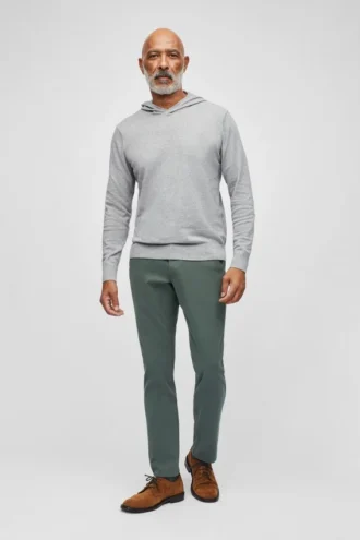 Felpa con cappuccio in cotone e cashmere lavabile