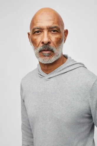 Felpa con cappuccio in cotone e cashmere lavabile