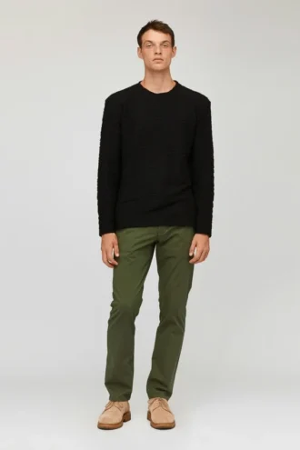 Felpa girocollo testurizzata