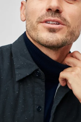 Giacca a camicia trapuntata