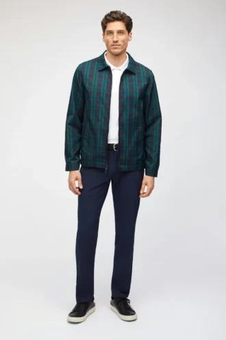 Giacca a vento da golf in tartan