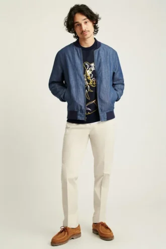 Giacca bomber Bonobos in chambray, chic ed elegante