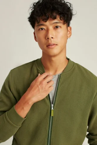 Giacca bomber in maglia