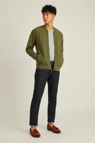 Giacca bomber in maglia