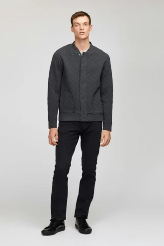 Giacca bomber trapuntata a nido d’ape