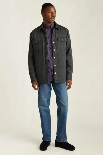 Giacca-camicia da uomo di Bonobos | Shacket in twill italiano spazzolato