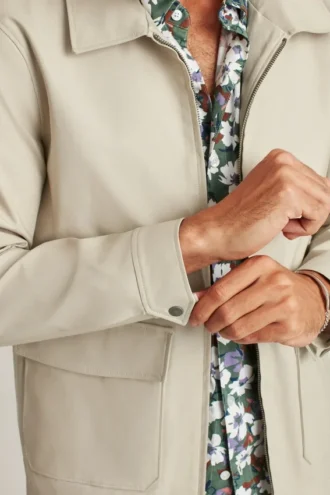 Giacca da barca in cotone elasticizzato