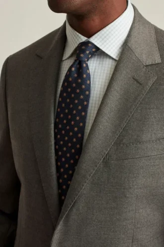 Giacca da completo in lana spazzolata elasticizzata italiana