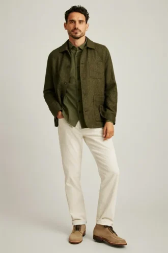 Giacca da lavoro in tweed britannico