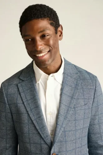 Giacca da uomo in lino di Bonobos | Modello leggero in misto maglia italiana