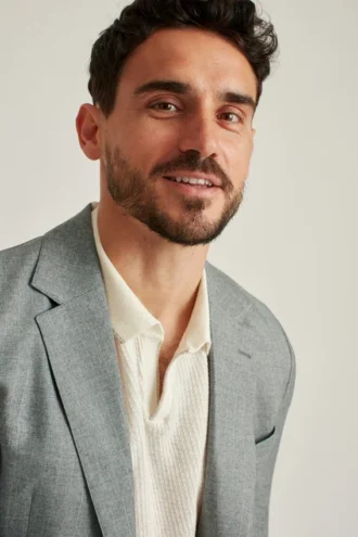 Giacca in lana italiana elasticizzata Jetsetter Stretch