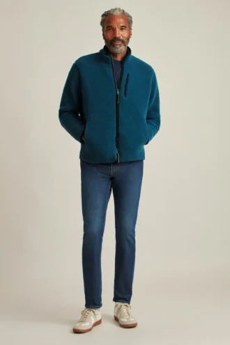 Giacca in pile con zip