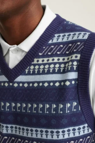 Gilet da golf in cashmere