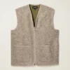 Gilet in pile di lana italiana