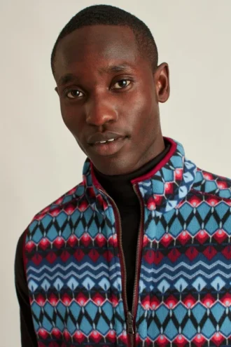 Gilet reversibile in pile polare