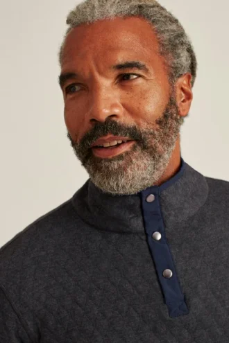 Gilet trapuntato reversibile con bottoni a pressione