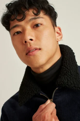 Il bomber con collo Sherpa