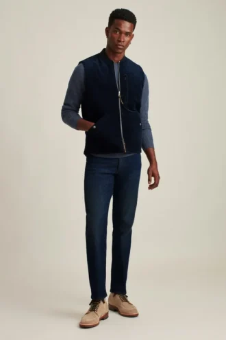 Il gilet reversibile in corduroy