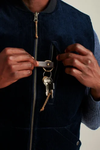 Il gilet reversibile in corduroy