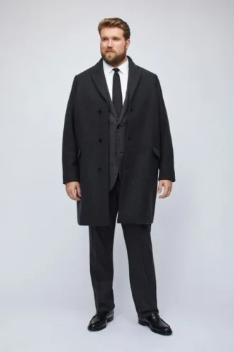 Il soprabito in lana italiana elasticizzata Taglie forti