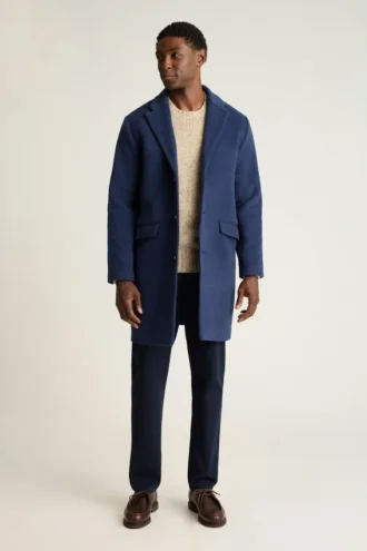 Il soprabito in misto lana e cashmere italiano