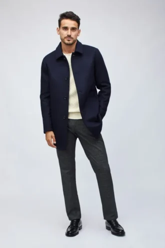 Italian Wool Car Coat da uomo