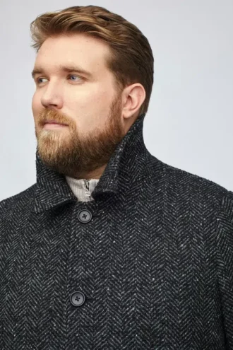 Italian Wool Car Coat Taglie forti