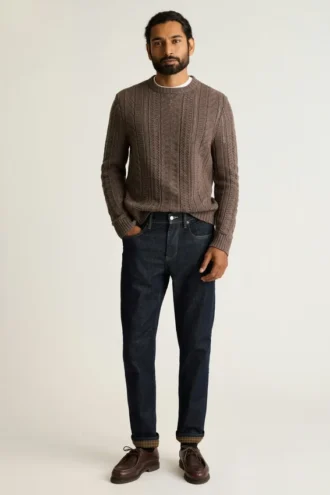 Jeans foderati in flanella