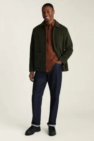 La camicia in corduroy elasticizzato