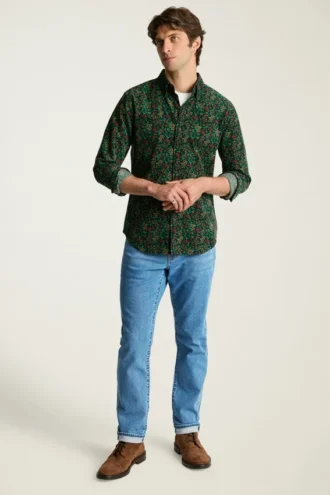 La camicia in corduroy elasticizzato