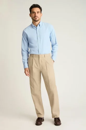 La camicia in corduroy elasticizzato