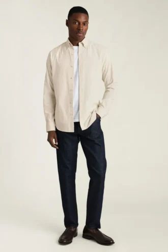 La camicia in corduroy elasticizzato