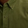La camicia in corduroy elasticizzato