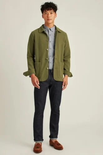 La giacca-camicia in maglia