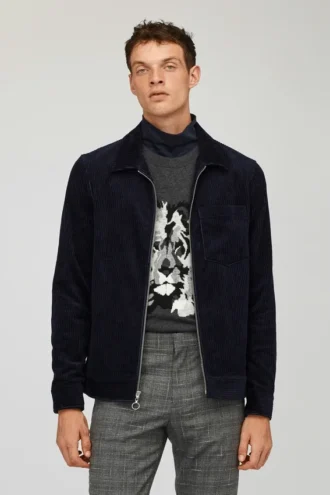 La giacca-camicia in velluto a coste