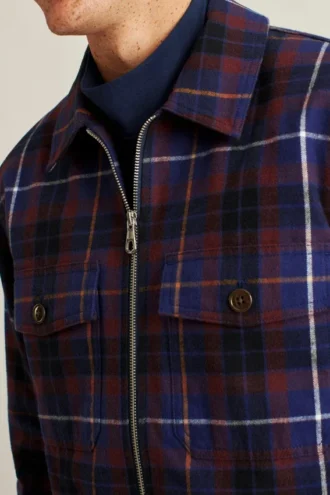 La giacca in cotone spazzolato