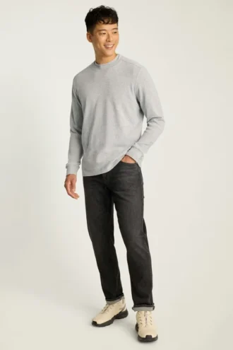 Maglia a collo rotondo con trama a nido d’ape