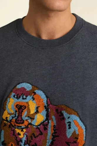 Maglia a collo rotondo in pile supersoft Critter