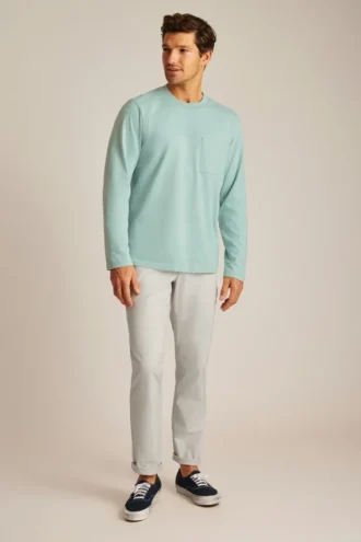 Maglia a maniche lunghe con taschino