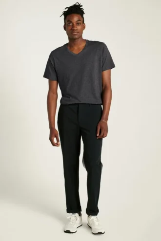 Maglietta con scollo a V in cotone biologico