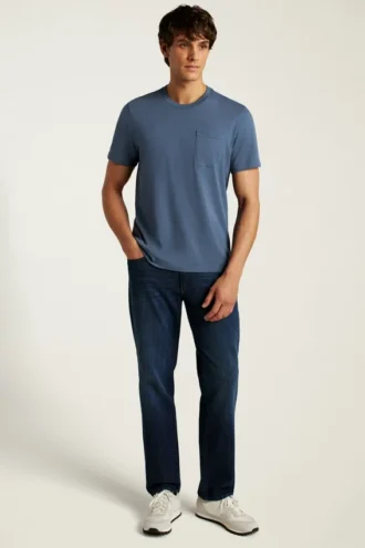 Maglietta con taschino in cotone biologico