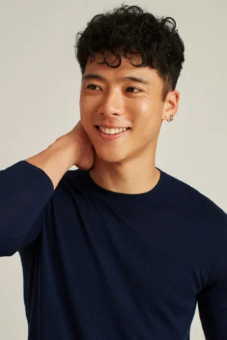 Maglietta ibrida in lana merino